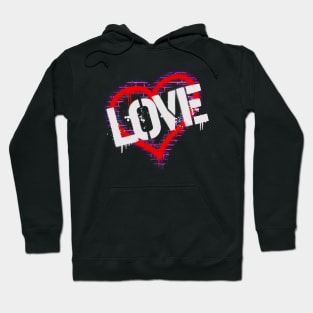 Love Heart on the Wall Hoodie